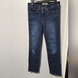 Levi's Dark Blue Straight Leg Women's Jeans